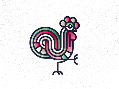 Rooster cock illustration kikiriki line morning portugal rooster