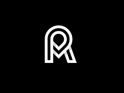 R M logo m mark monogram r symbol