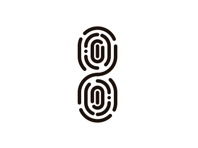 Infinite Fingerprint be other brand human identity logo mark