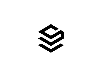 Simplystack brand logo mark simple stack symbol