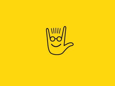 Nerdsrock logo nerd rock hand