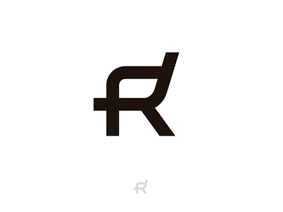 R + chair - Roomy logo chair furniture letter r logo r