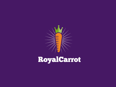 Royalcarrot brand carrot incentive king logo mark motivation royal