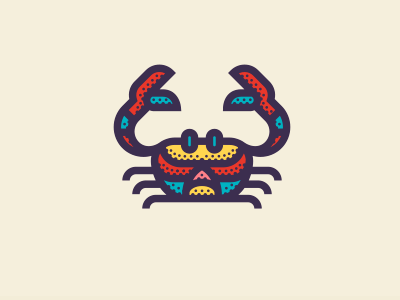 Crab crab illustration sea simple