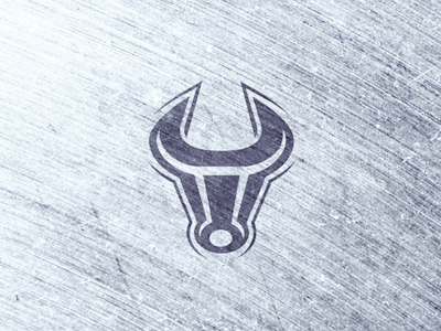 Bulltools brand bull concept construction creative logo head logo mark screw steel strong