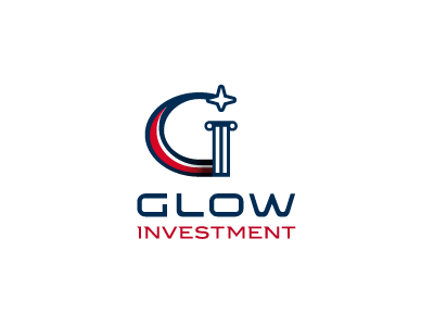 Glow brand concept creative logo glow group investment logo mark pillar star stellar