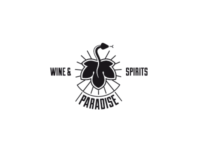 Paradise brand concept creative logo logo mark snake vine leaf
