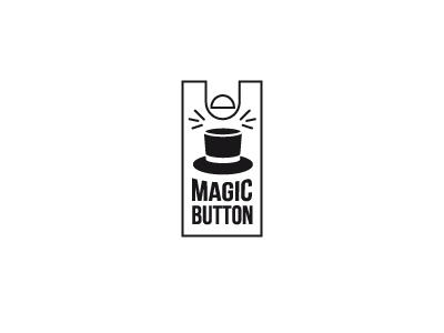 Magic brand button concept logo magic mark