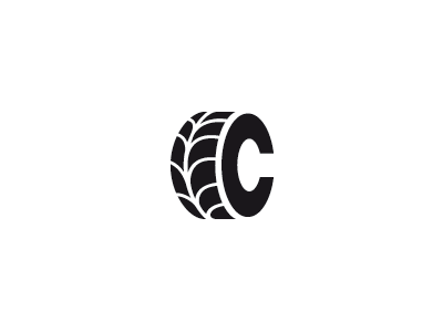 Cleanwheel logo mark brand concept creative logo letter c wheel tyre leaf eco green clean