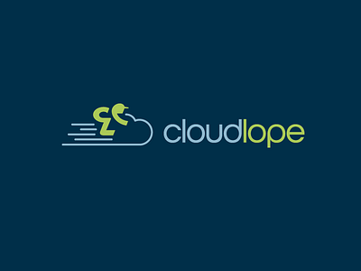 cloudlope brand cl cloud concept creative logo easy jockey logo lope mark quick ride
