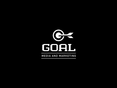 Goal arrow brand bulls eye concept creative logo letter g logo mark