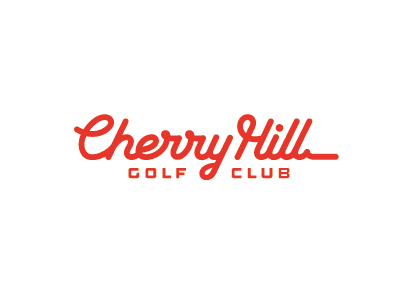 Cherryhill brand cherry custom type customtype golf hill logo mark script