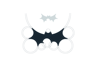 Cloudbat bat brand circle cloud concept creative logo geometry grid logo mark negative space