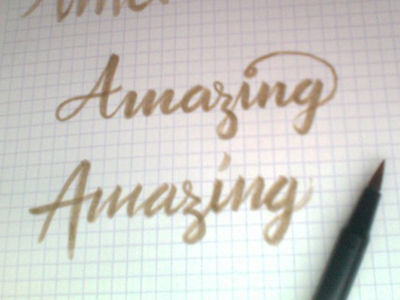 Amazing amazing brush custom type hand lettering handmade learn lettering