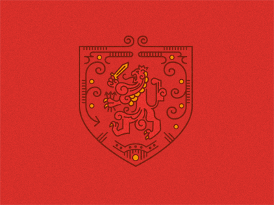 Rampant coat of arms crest heraldry lion rampant shield
