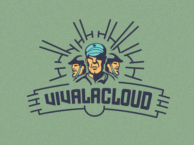 Vivalacloud brand cloud coworking creative creative logo different fight logo logo design logo designer mark new way revolution shout social