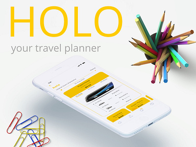 HOLO_Your Travel Planner adobexd bus booking app ui