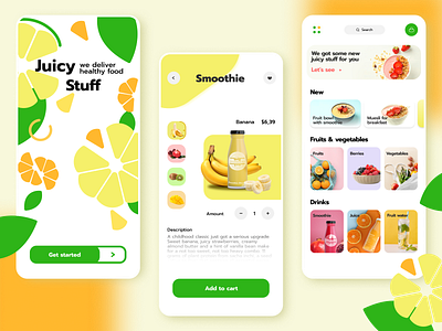 Food delivery app concept app application ui concept delivery design ecommerce food food app fruits illustration interface mobile app ui ux