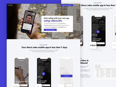 Call To Shop website app own app ui web design webdesign website