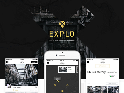 Explo - case study app behance case study explo urbex website
