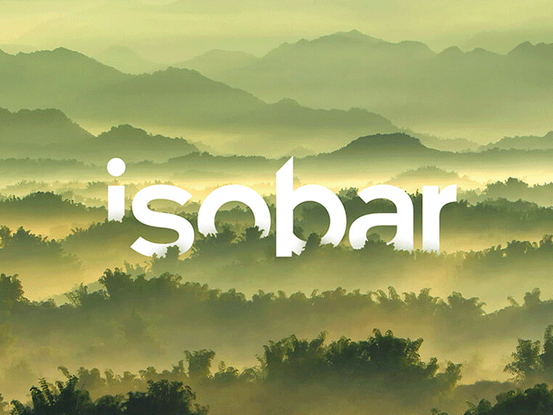 Isobar logo riffs & variations design goofery logos miscellany outer space pizza rainforests