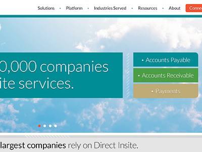 Direct Insite homepage detail