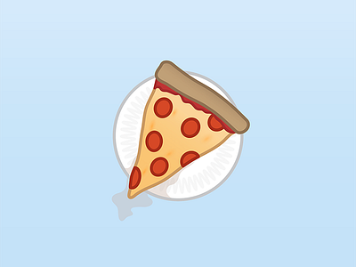 A pizza slice design illustration illustrator pizza vector