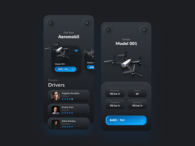Drone App app design ui ux