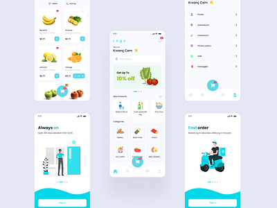 Market App app design ui ux