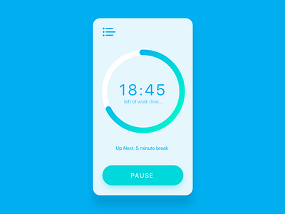 Daily UI #14: Countdown Timer button chart count daily ui graph interface ios shadow timer ui