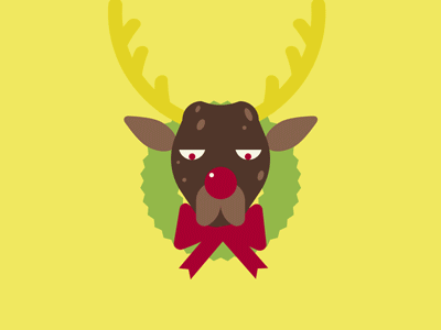Rudolph the chewer chewing christmas gum reindeer