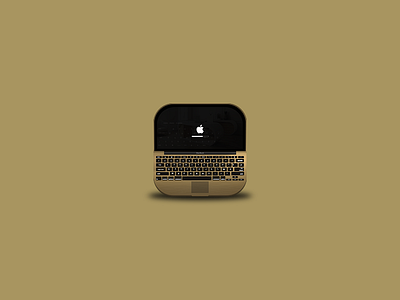 Macbook Gold apple gold icons macbook photoshop wacom