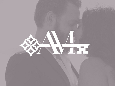 A&M Wedding Logo brand branding elegant identity key key logo logo monogram name serif monogram stamp vector wedding wedding key wedding logo wedding monogram