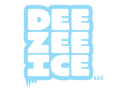 Dee Zee Ice blue cold freeze ice logo