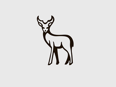 Deer branding deer identity illustration logo mark sign smolkinvision symbol
