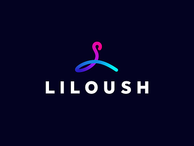 Liluosh branding clothes fashion hanger icon identity l letter logo logotype mark rack sign smolkinvision symbol