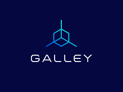 Galley 3d branding icon identity logo logotype mark sign smolkinvision symbol