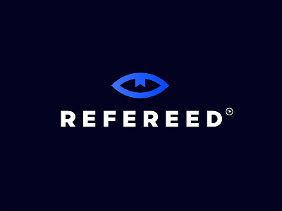 Refereed bookmark branding eye icon identity logo logotype mark peer refereed sign smolkinvision symbol