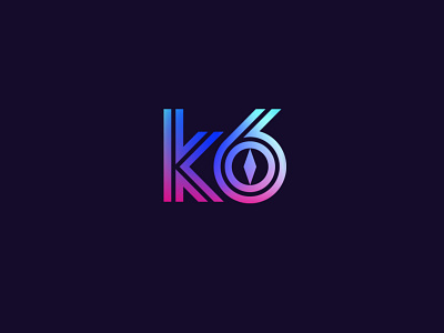 K6 — Crocodile Eye branding crocodile eye icon identity k6 logo logotype mark sign smolkinvision symbol