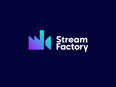 Stream Factory branding camera design factory identity logo mark sign smolkinvision stream symbol video