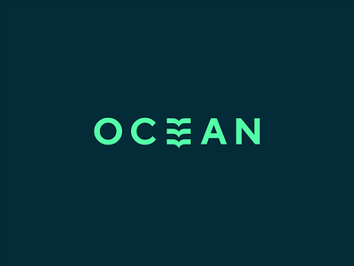 Ocean branding gull identity logo mark ocean sign smolkinvision symbol wave