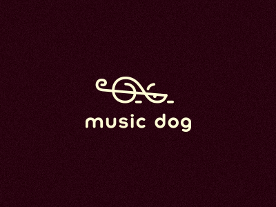 Music dog clef dog key logo mark music smolkinvision smolkinvladislav treble