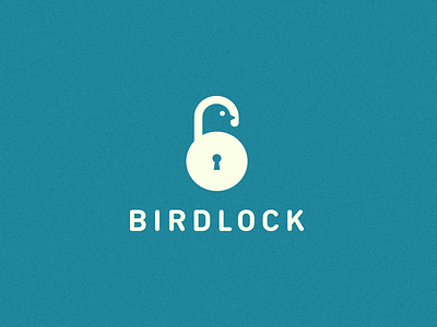 Birdlock bird lock logo mark smolkinvision smolkinvladislav