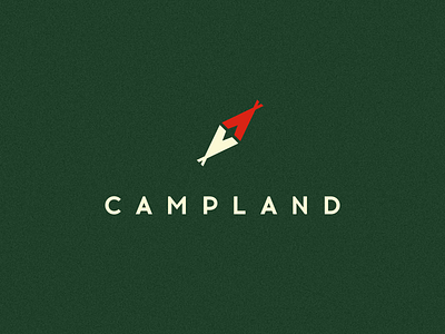 Campland camp compass land logo mark smolkinvision smolkinvladislav tent travel