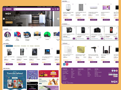 Mox Landing Page " E-commerce Website " branding ux web design website