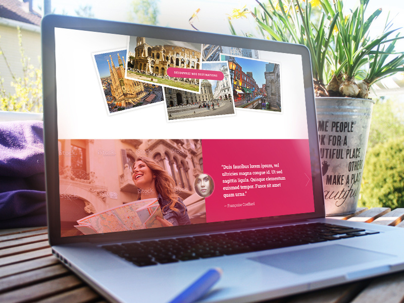 Fais Ta Valise (detail) responsive webdesign uiux