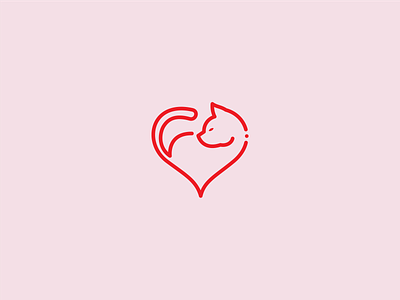 'Love Cat' Logo Design