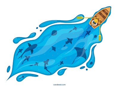 Under The Sea — Vector Illustration