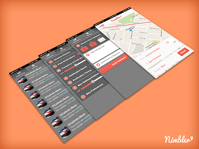 Main Screens beautiful buttons clean freelance icons iphone 5 iphone app map photoshop san francisco ui ux