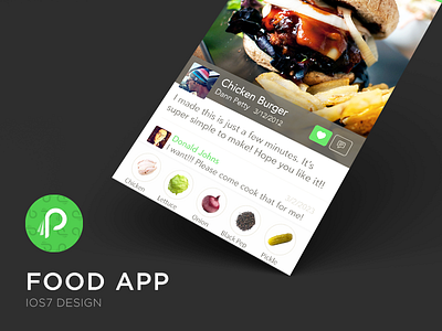 Food App colors iphone mobile new photoshop san francisco ui ux visual design